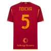 Camiseta de fútbol AS Roma Ndicka 5 Primera Equipación 23-24 - Hombre